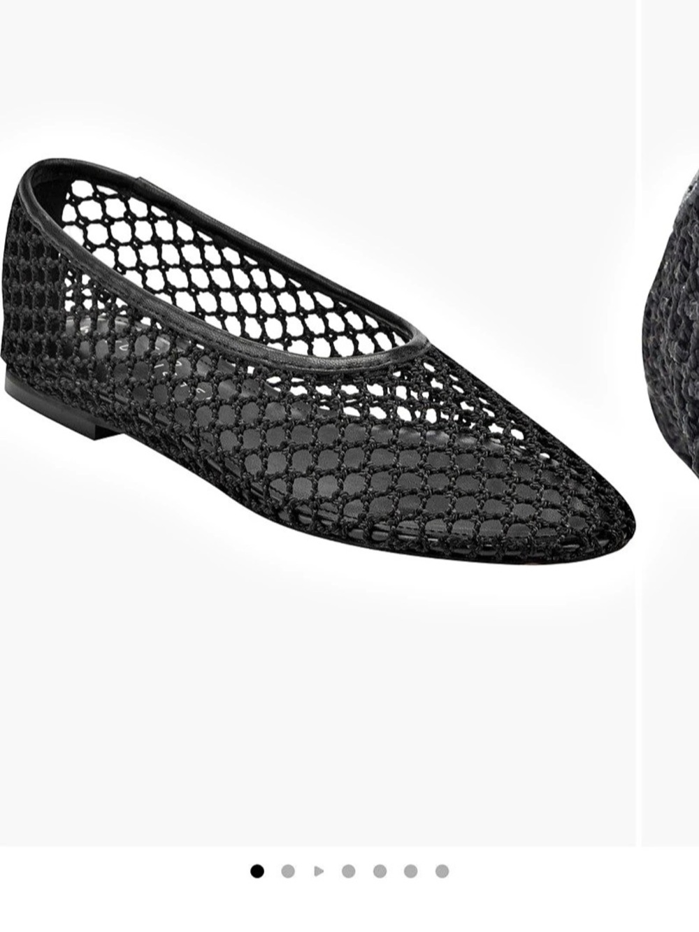 Perfect Vacation Shoe! Marc Fisher LTD Jazlyn Mesh Ballet Flat Black US 9M